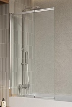 Шторка для ванны BelBagno LUCE-VF-11-100/145-C-Cr 100x145 прозрачная, хром