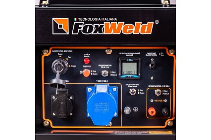 Дизельный генератор Foxweld expert d5500-1, 5.0-5.5 квт, 1ф, розетки 1x16a + 1x32a, ппп, мфд 3в1 8895