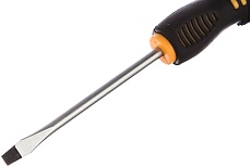 Шлицевая отвертка Rexant SL 6х100 мм, двухкомпонентная рукоятка 12-6430
