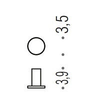 Крючок Colombo Mini CD107.OM золото матовое