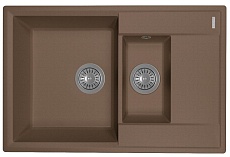 Кухонная мойка Flortek Консул К 76 см, мокко FSm
