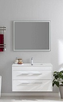 Мебель для ванной Aquanet Августа 100 см, 2 ящика, белый