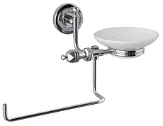 Полотенцедержатель Caprigo Royal 6618 c/c с мыльницей, хром
