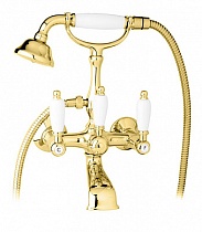 Смеситель для ванны Cezares First FIRST-VD-03/24-Bi золото, белый