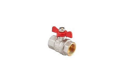 Шаровой кран MVI бабочка ДУ20, 3/4" ВН/ВН BV.513.05