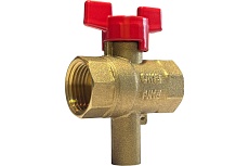 Шаровой кран с отверстием под термодатчик AVEKTRA ДУ 15 4687204536304