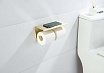 Держатель туалетной бумаги Aquatek Оберон AQ4909BG шлифованное золото