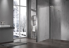 Душевая перегородка Vincea Walk-In VSW-1H800CLBN 80x200 брашированный никель, прозрачное