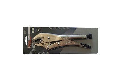 Гейферный зажим Forcekraft овальные губки, Profi, 10"-250мм, в блистере 19965 FK-614250