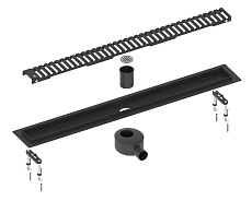 Трап для душа Timo Drain System 600 DS230106/03 60 см, вставка Lines, черный