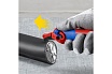 Нож для кабеля Knipex с "пяткой", с трещоткой, 146 мм, 2К ручка KN-1650145SB