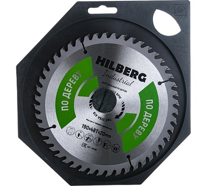Диск пильный Industrial Дерево (190x20 мм; 48Т) Hilberg HW196