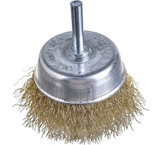 Щетка металлическая ON со шпилькой для дрели 65 мм чашка 20-02-065