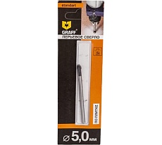 Сверло по стеклу и керамике 5x65 мм GRAFF 800562