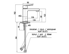 Смеситель для раковины Rav Slezak Colorado CO128.5