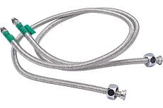 Подводка для смесителя из нержавеющей гофрированной трубы Lavita 1/2хМ10, гайка-штуцер HF-C1000L