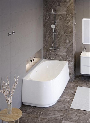 Акриловая ванна Cezares Lux CZR-LUX-CORNER-165-80-58-R 165x80 см белый, R