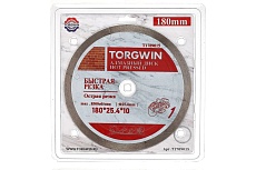 Диск алмазный отрезной сплошной по керамике 180х25.4/10х1.6 мм All-over Segmented slim Professional for Ceramic Industrial TORGWIN T1789015