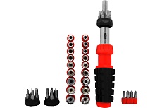 Реверсивная отвертка с набором торцевых головок и бит 47в1 VIRA 303180