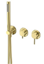 Смеситель для душа AQUAme Siena AQM8805BG золото шлифованное