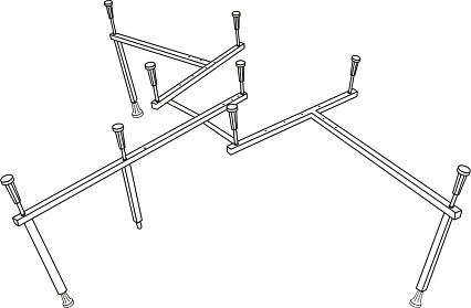 Каркас для ванн Excellent MR-12 Glamour, Konsul
