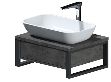 Тумба с раковиной 1MarKa Grunge Loft 60 см