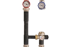 Насосная группа с термостатическим смесительным клапаном Rommer RDG-0002-002501 RG008T2Q1C4HQ1