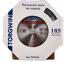Диск пильный по дереву 185х20 мм, 36Z TORGWIN T616700