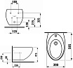 Подвесное биде Laufen Alessi 8.3097.1.400.304.1