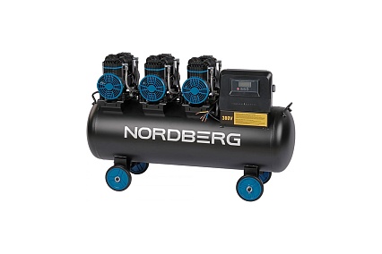 Компрессор безмасляный Nordberg 380В, ресив. 100л, 750 л/мин NCEO100/750