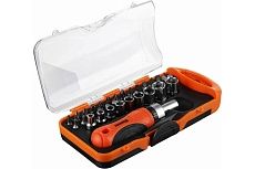 Отвертка с набором бит и головок Ермак 38 предметов 651-220