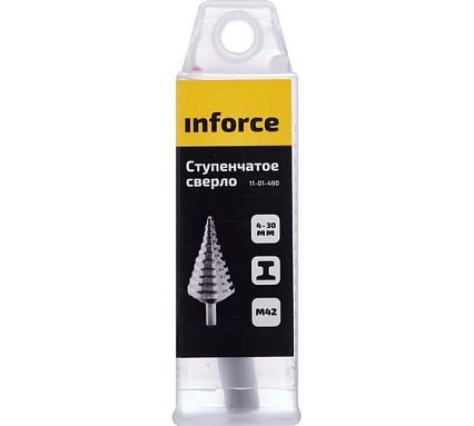 Сверло ступенчатое (4-30 мм; M42) Inforce 11-01-490