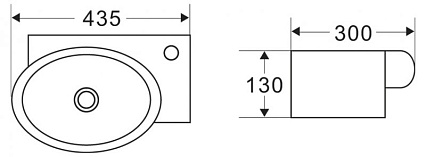 Раковина BelBagno BB1060 44 см