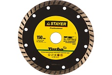 Круг отрезной алмазный PROFESSIONAL (150х22.2 мм) для УШМ Stayer 3662-150_z01