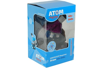 Микроскоп Микромед Атом 40x-640x, аметист 27386
