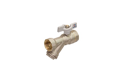 Шаровый кран СТМ СТАНДАРТ 1/2" ,с фильтром, бабочка CWFFFB12