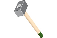 Кувалда Арефино инструмент 6 кг, квадратная, с деревянной ручкой С274АИ