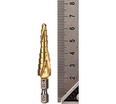 Сверло ступенчатое со спиральным желобком (4-12 мм) Makita D-40179