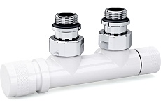 Узел нижнего подключения SR Rubinetterie угловой 1/2&quot;х3/4&quot;Е Белый левый 0683-1500VCEA