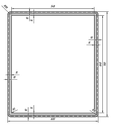 Мебель для ванной Dreja Tiny 60, белая