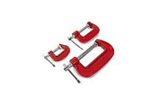 Набор G-образных струбцин Варяг 3 шт, 25-50-75 мм, (12/72) 018085