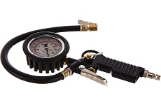 Пистолет для подкачки шин с аналоговым манометром и шлангом Rockforce RF-2370G