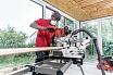 Аккумуляторная торцовочная пила с протяжкой Flex SMS 190 18.0-EC 500631