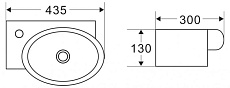 Раковина BelBagno BB1059 44 см