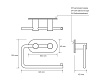 Держатель туалетной бумаги Bemeta Easy 163112025 шлифованная сталь
