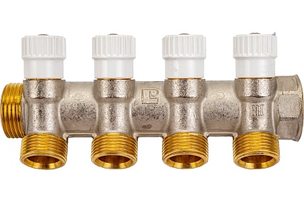 Распределительный коллектор STOUT 1, 4 отвода 3/4 ЕК SMB 6851 013404 RG008S37SABV2I
