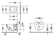 Подвесной унитаз Duravit Happy D.2 2221090000