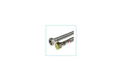 Подводка для газа СТМ ГАЗ сильфонная, 3/4", гайка-штуцер, 100 см CGHM3410