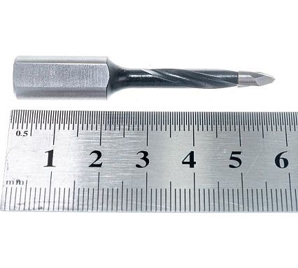 Сверло присадочное усиленное сквозное (5x57.5 мм; S=10x20 мм; RH) ROTIS 422.0557R