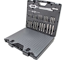 Набор ручных метчиков и плашек Norgau UNC 1/4-1&quot;, 44 предмета HSS 013904550